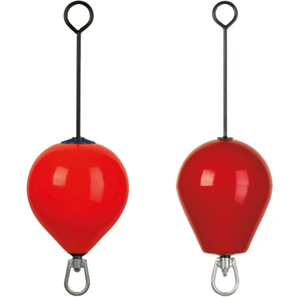 Stielboye aus rotem PVC