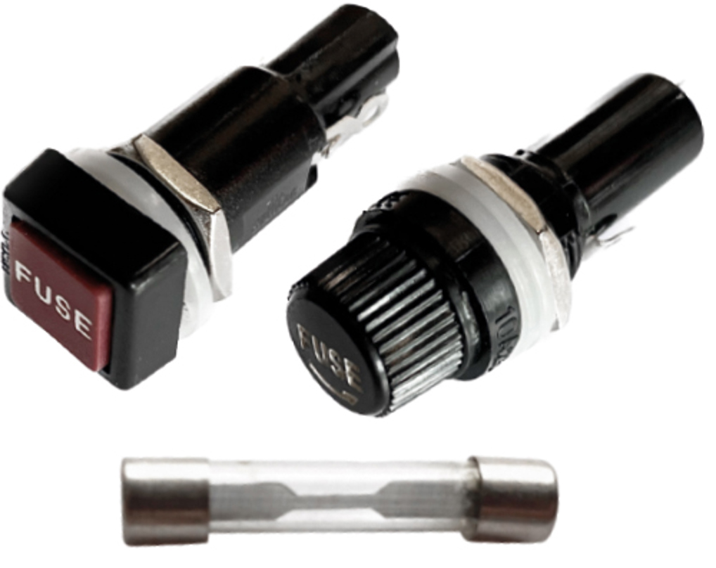 Glassicherung und Halter