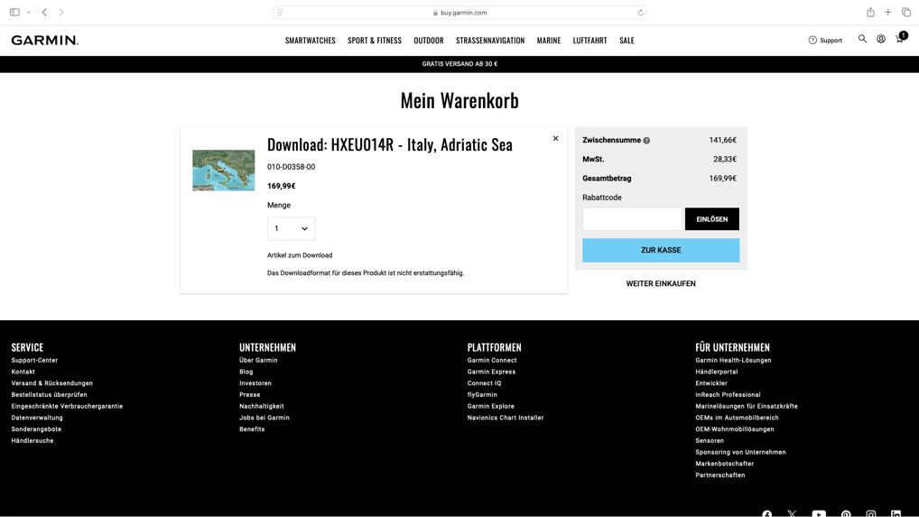 5. Warenkorb